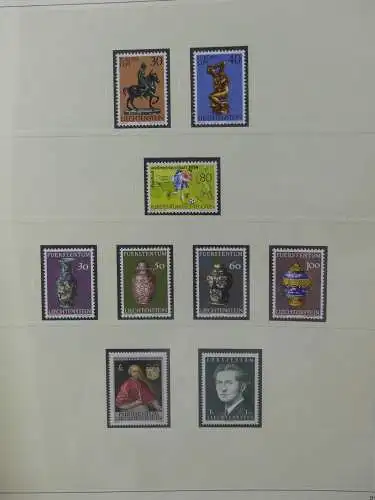 Liechtenstein sauber ** Sammlung 1912-2015, über 8000 € in 4 Safe-Alben #LZ812