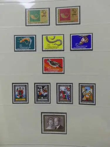 Liechtenstein sauber ** Sammlung 1912-2015, über 8000 € in 4 Safe-Alben #LZ812