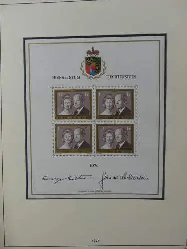 Liechtenstein sauber ** Sammlung 1912-2015, über 8000 € in 4 Safe-Alben #LZ812