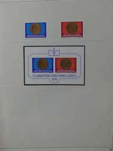 Liechtenstein sauber ** Sammlung 1912-2015, über 8000 € in 4 Safe-Alben #LZ812