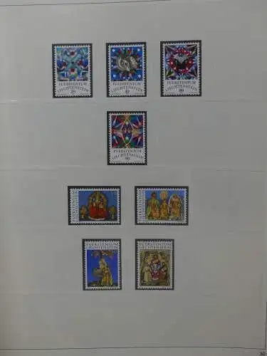 Liechtenstein sauber ** Sammlung 1912-2015, über 8000 € in 4 Safe-Alben #LZ812