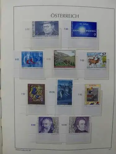 Österreich 1995-2005, mit 200 € Nominale im Leuchtturm Vordruck #LZ845