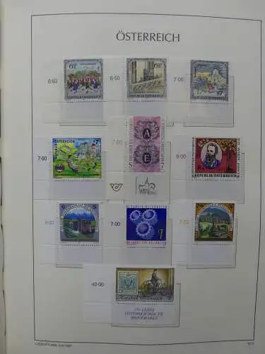 Österreich 1995-2005, mit 200 € Nominale im Leuchtturm Vordruck #LZ845