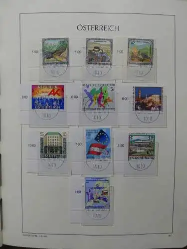Österreich 1995-2005, mit 200 € Nominale im Leuchtturm Vordruck #LZ845