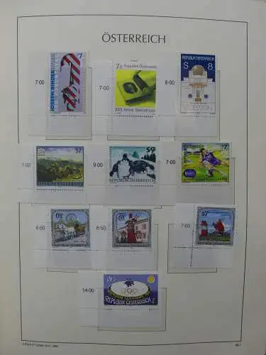 Österreich 1995-2005, mit 200 € Nominale im Leuchtturm Vordruck #LZ845