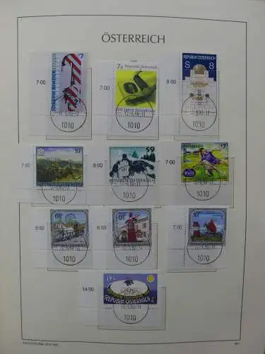 Österreich 1995-2005, mit 200 € Nominale im Leuchtturm Vordruck #LZ845