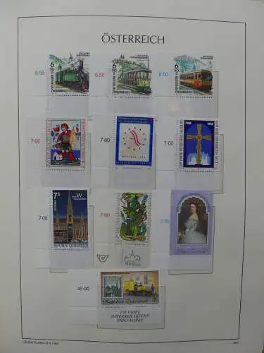 Österreich 1995-2005, mit 200 € Nominale im Leuchtturm Vordruck #LZ845