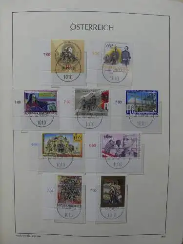 Österreich 1995-2005, mit 200 € Nominale im Leuchtturm Vordruck #LZ845