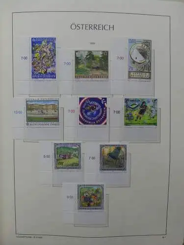Österreich 1995-2005, mit 200 € Nominale im Leuchtturm Vordruck #LZ845