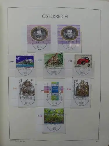 Österreich 1995-2005, mit 200 € Nominale im Leuchtturm Vordruck #LZ845