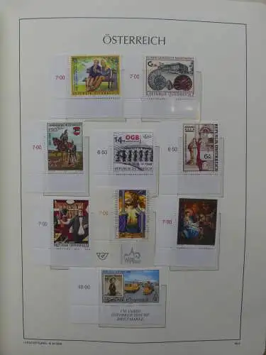 Österreich 1995-2005, mit 200 € Nominale im Leuchtturm Vordruck #LZ845