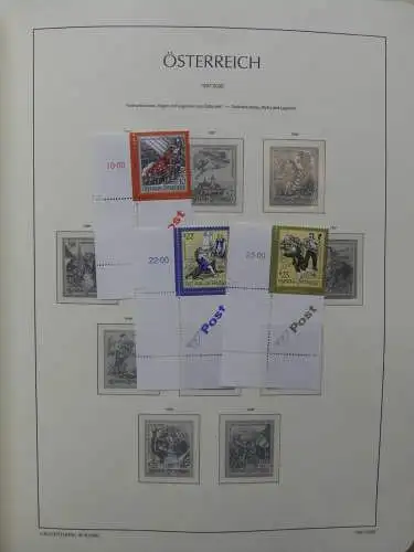 Österreich 1995-2005, mit 200 € Nominale im Leuchtturm Vordruck #LZ845