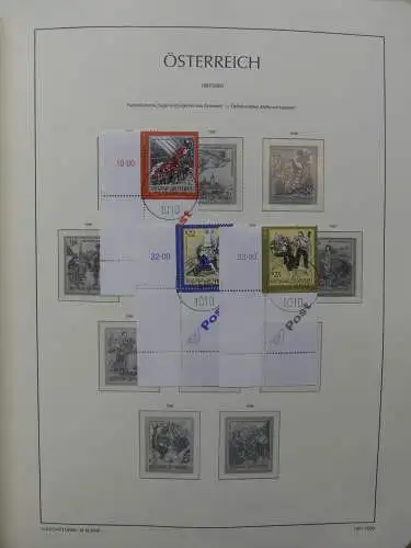 Österreich 1995-2005, mit 200 € Nominale im Leuchtturm Vordruck #LZ845