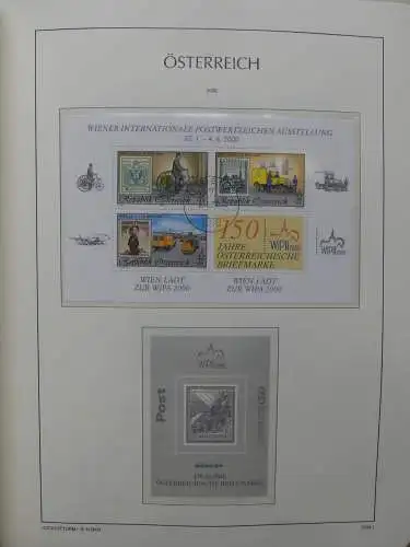 Österreich 1995-2005, mit 200 € Nominale im Leuchtturm Vordruck #LZ845