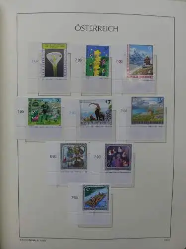 Österreich 1995-2005, mit 200 € Nominale im Leuchtturm Vordruck #LZ845
