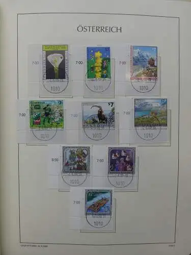 Österreich 1995-2005, mit 200 € Nominale im Leuchtturm Vordruck #LZ845