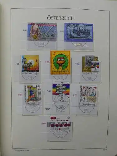 Österreich 1995-2005, mit 200 € Nominale im Leuchtturm Vordruck #LZ845