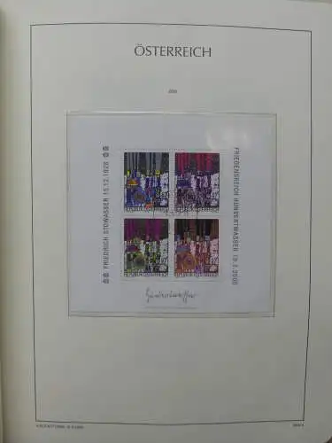 Österreich 1995-2005, mit 200 € Nominale im Leuchtturm Vordruck #LZ845
