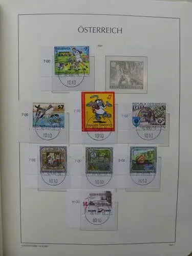 Österreich 1995-2005, mit 200 € Nominale im Leuchtturm Vordruck #LZ845