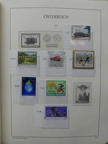Österreich 1995-2005, mit 200 € Nominale im Leuchtturm Vordruck #LZ845