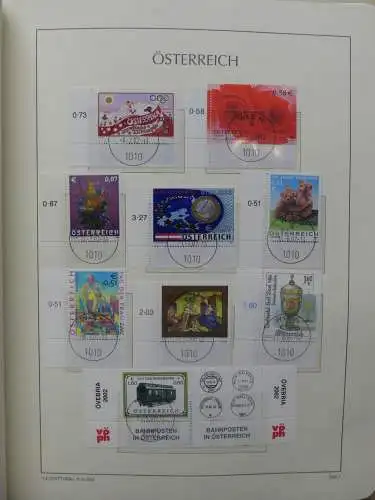 Österreich 1995-2005, mit 200 € Nominale im Leuchtturm Vordruck #LZ845