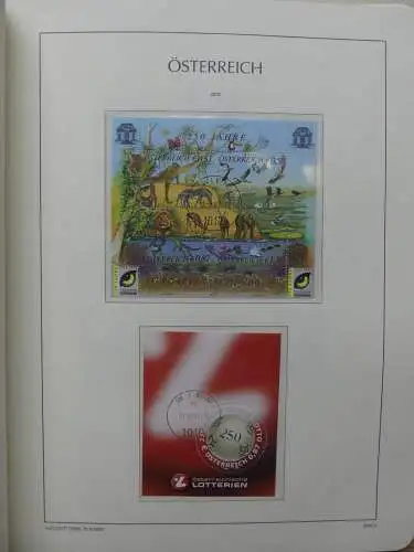 Österreich 1995-2005, mit 200 € Nominale im Leuchtturm Vordruck #LZ845