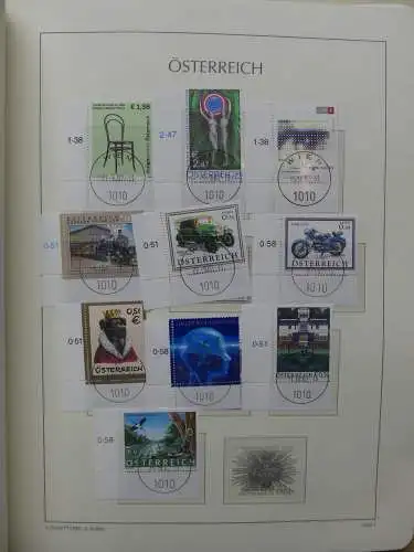 Österreich 1995-2005, mit 200 € Nominale im Leuchtturm Vordruck #LZ845