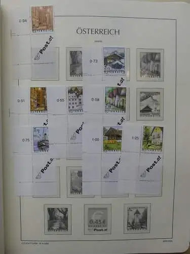 Österreich 1995-2005, mit 200 € Nominale im Leuchtturm Vordruck #LZ845