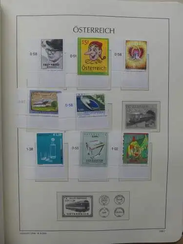 Österreich 1995-2005, mit 200 € Nominale im Leuchtturm Vordruck #LZ845