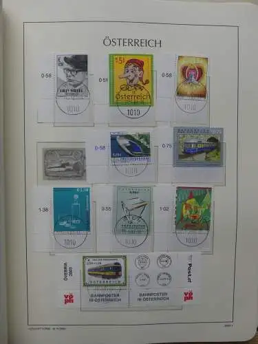 Österreich 1995-2005, mit 200 € Nominale im Leuchtturm Vordruck #LZ845