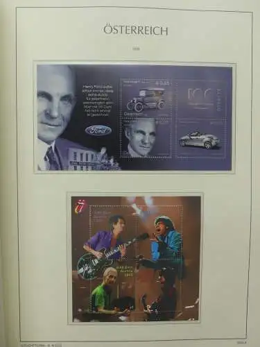 Österreich 1995-2005, mit 200 € Nominale im Leuchtturm Vordruck #LZ845