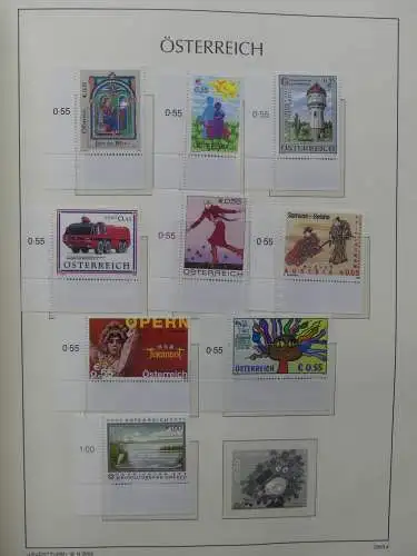 Österreich 1995-2005, mit 200 € Nominale im Leuchtturm Vordruck #LZ845