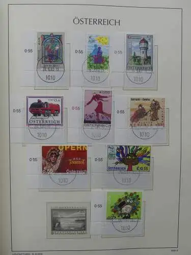 Österreich 1995-2005, mit 200 € Nominale im Leuchtturm Vordruck #LZ845