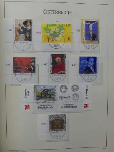 Österreich 1995-2005, mit 200 € Nominale im Leuchtturm Vordruck #LZ845