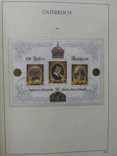 Österreich 1995-2005, mit 200 € Nominale im Leuchtturm Vordruck #LZ845