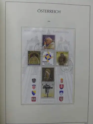 Österreich 1995-2005, mit 200 € Nominale im Leuchtturm Vordruck #LZ845