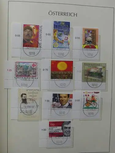 Österreich 1995-2005, mit 200 € Nominale im Leuchtturm Vordruck #LZ845