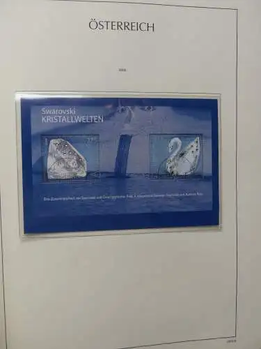 Österreich 1995-2005, mit 200 € Nominale im Leuchtturm Vordruck #LZ845