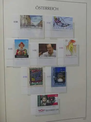 Österreich 1995-2005, mit 200 € Nominale im Leuchtturm Vordruck #LZ845