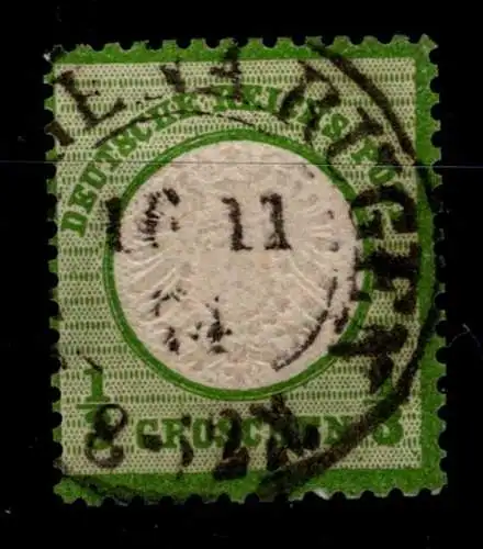 Deutsches Reich 17 b gestempelt doppelt tiefst geprüft Hennies BPP #OK745