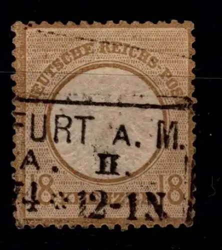 Deutsches Reich 28 gestempelt doppelt signiert Pfenninger, leichte Mängel #OK734