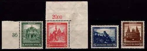 Deutsches Reich 459-462 postfrisch Hauptwerte geprüft Schlegel BPP #OK786