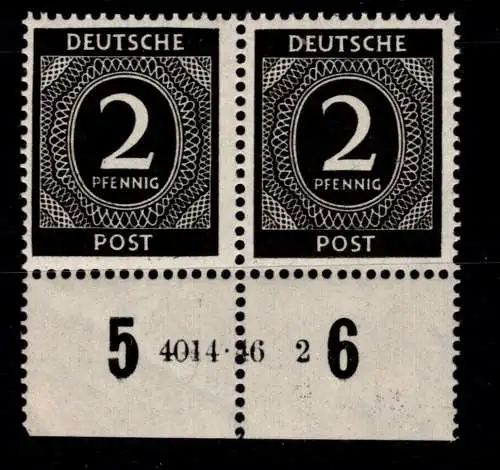 Alliierte Besetzung 912 HAN postfrisch H 4014.46 2, leicht gefaltet #OO511