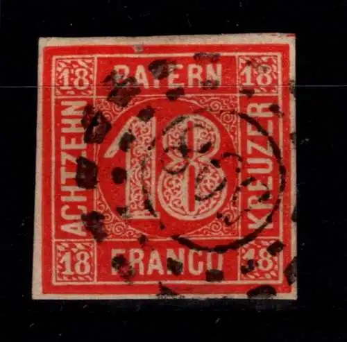 Bayern 19 gestempelt in einwandfreier Erhaltung #OK727