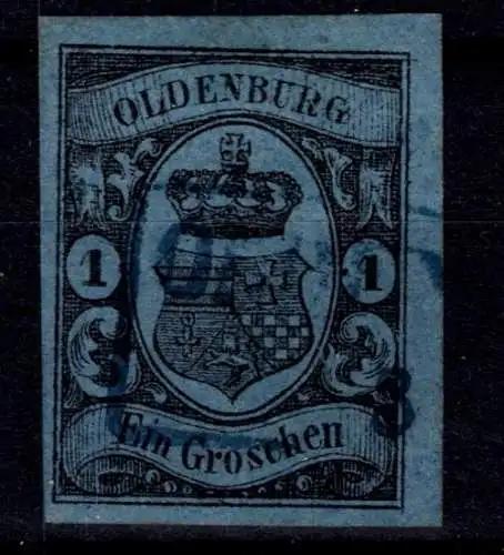 Oldenburg 6 a gestempelt geprüft Stegmüller BPP, tadellos #OO443