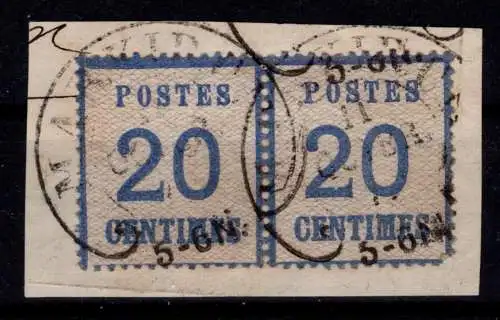 Okkupationsgebiete 6 I gestempelt Hufeisenstempel, Kurzbefund Mehlmann #OO449