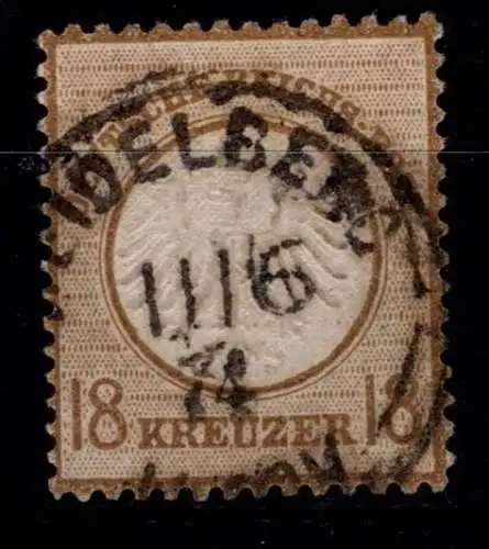 Deutsches Reich 11 gestempelt tiefst geprüft Pfenninger #OO462