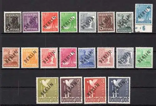 Berlin 1-20 postfrisch geprüft Schlegel BPP #OO480
