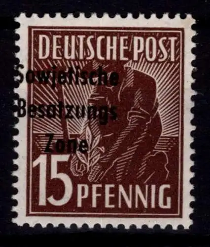 SBZ 187 b postfrisch Befund Ruscher BPP #OO523
