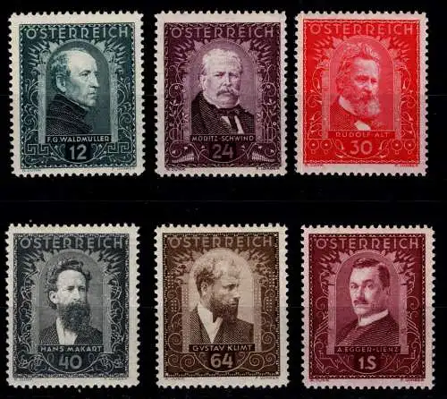 Österreich 545-550 postfrisch Maler #OO568